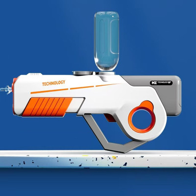 Водяний акумуляторний автомат Water Gun 8002C (600ml) with lithium battery White / Orange