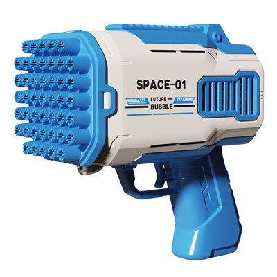 Пістолет для мильних бульбашок Bubble Gun 698-20 з насадками на 32/45 отворів 50ml Blue Пістолет для мильних бульбашок Bubble Gun 698-20 з насадками на 32/45 отворів 50ml Blue