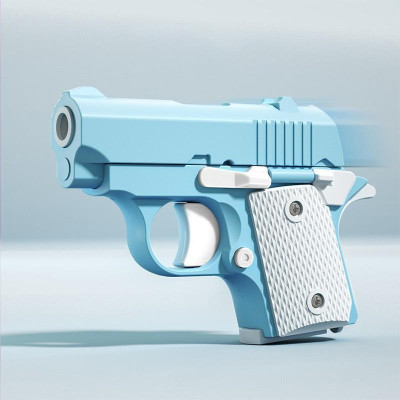 Дитячий іграшковий пістолет-антистрес Blue / White Дитячий іграшковий пістолет-антистрес Blue / White