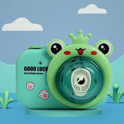 Фотокамера-генератор мильних бульбашок 9996 Children's camera Frog / Green Фотокамера-генератор мильних бульбашок 9996 Children's camera Frog / Green