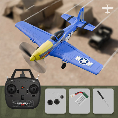 Літак на радіокеруванні SCHE W551 Four-channel Stunt Fighter Blue