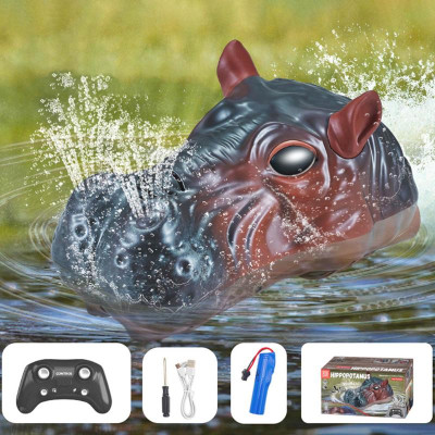 Човен на радіокеруванні SHT 3736AD Hippopotamus 2.4G Black / Brown Човен на радіокеруванні SHT 3736AD Hippopotamus 2.4G Black / Brown