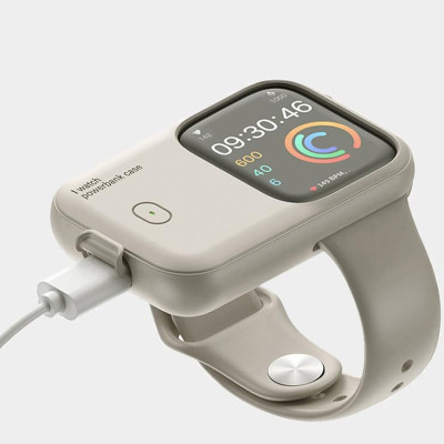Портативний ЗП Charging Soft Case for Apple Watch 49mm 1200 mAh Moon White Портативний ЗП Charging Soft Case for Apple Watch 49mm 1200 mAh Moon White