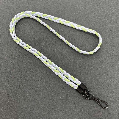 Плетений шнурок (5мм) 120см Light Blue / Green Плетений шнурок (5мм) 120см Light Blue / Green