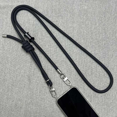 Шнурок із двома кріпленнями (8 мм) 150 см Dark Gray