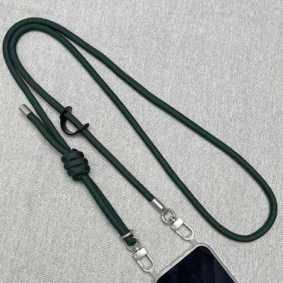 Шнурок із двома кріпленнями (8 мм) 150 см Dark Green