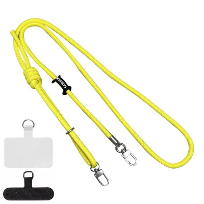 Шнурок із двома кріпленнями (8 мм) 150 см Yellow