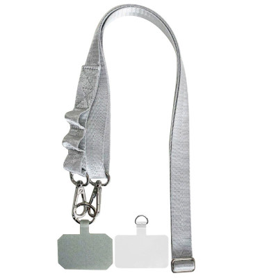 Шнурок із двома кріпленнями (2 см) 140 см Gray