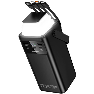 Портативний ЗП Power Bank Borofone BJ65B High 22.5W+PD20W with cable 80000 mAh Black