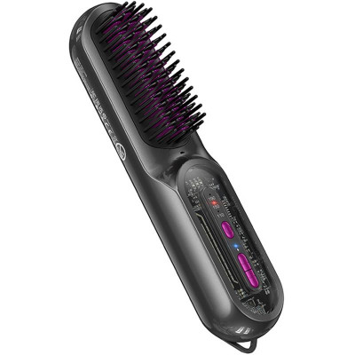Гребінець-випрямляч Hoco HP45 Heating straight hair comb Gray