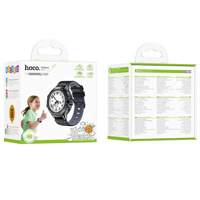 Дитячий cмарт-годинник Hoco Y107 4G with call function Black