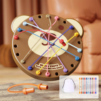 Настільна інтерактивна гра Ummi ME-241 Cute Bear Rope Unravelling Game Brown