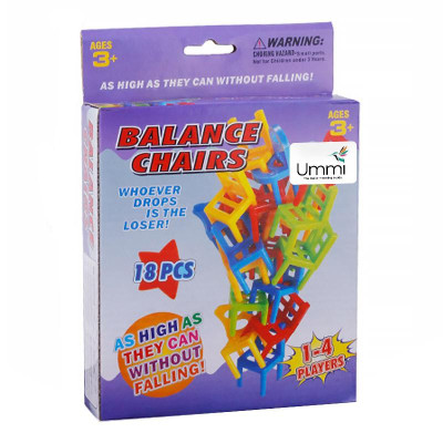 Настільна інтерактивна гра Ummi 301 Balance Chairs (18pcs) Colorful