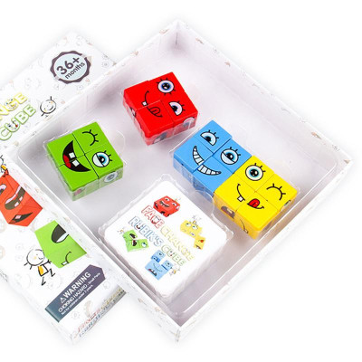 Настільна інтерактивна гра Ummi Face Change Rubik's Cube White