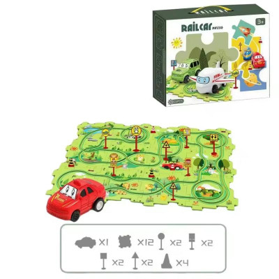 Розвиваюча іграшка-пазл SHT 1103B Forest Park (25pcs) Green Розвиваюча іграшка-пазл SHT 1103B Forest Park (25pcs) Green