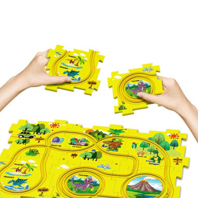 Розвиваюча іграшка-пазл SHT 1103A Dinosaur Park (25pcs) Yellow Розвиваюча іграшка-пазл SHT 1103A Dinosaur Park (25pcs) Yellow