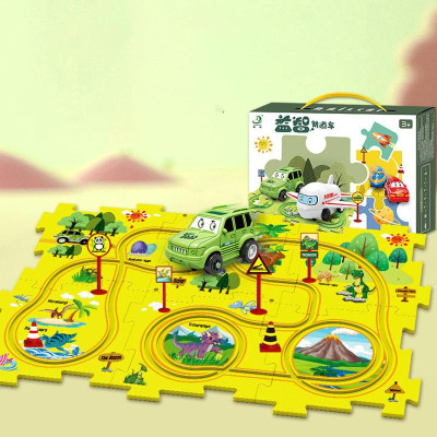Розвиваюча іграшка-пазл SHT 1103A Dinosaur Park (25pcs) Yellow Розвиваюча іграшка-пазл SHT 1103A Dinosaur Park (25pcs) Yellow