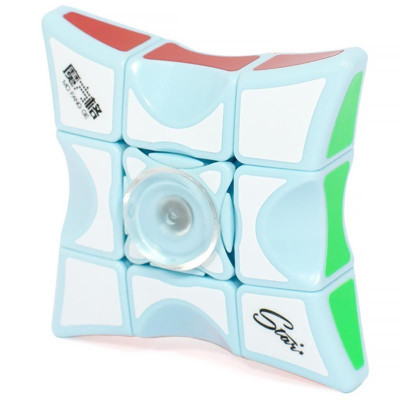 Дитяча інтерактивна головоломка Rubik's Cube Fingertips Spinner Water Blue
