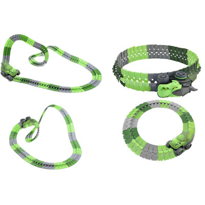 Інтерактивний трек з інерційною машинкою SHT 5510-6 Dino Trak (138pcs/1CAR) Green