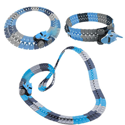 Інтерактивний трек з інерційною машинкою SHT 5510-3 Shark Trak (92pcs/1CAR) Blue