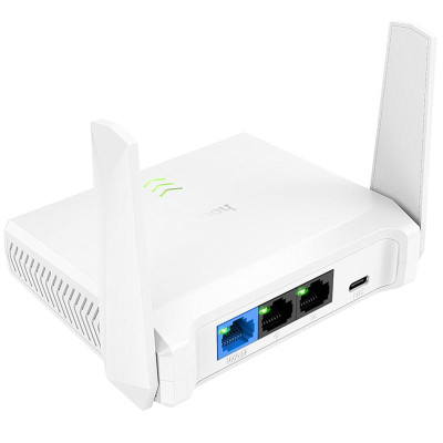 Маршрутизатор (роутер) Hoco HI36 WiFi4 300Mbs White