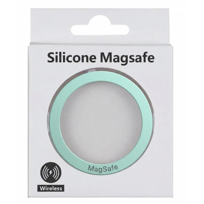 Металлическое кільце Silicone Magnetic Aquamarine