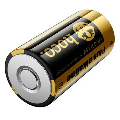 Батарейки Hoco JA5 D (LR20) Alkaline 2 pcs Black