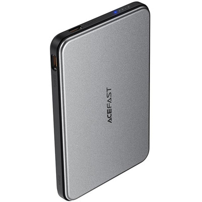 Портативний ЗП Power Bank Acefast M30 PD20W з БЗП with cable 5000 mAh Black Портативний ЗП Power Bank Acefast M30 PD20W з БЗП with cable 5000 mAh Black