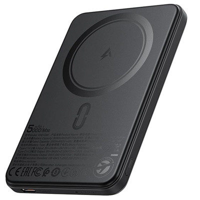 Портативний ЗП Power Bank Acefast M30 PD20W з БЗП with cable 5000 mAh Black Портативний ЗП Power Bank Acefast M30 PD20W з БЗП with cable 5000 mAh Black