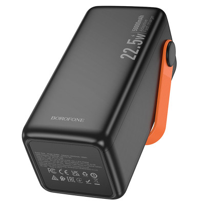 Портативний ЗП Power Bank Borofone BJ66A Magnifico 22.5W+PD20W 50000 mAh Black
