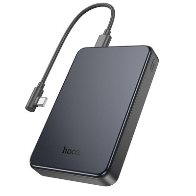 Портативний ЗП Power Bank Hoco J170 Starlight 22.5W+PD20W with cable 10000 mAh Metal gray