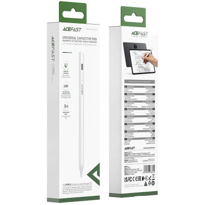 Стілус Acefast V1 Universal Capacitive Pen White