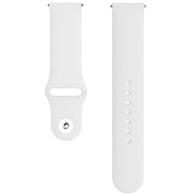 Силіконовий ремінець Sport для Smart Watch 20mm Білий / White