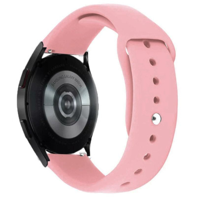 Силіконовий ремінець Sport для Smart Watch 20mm Рожевий / Light pink