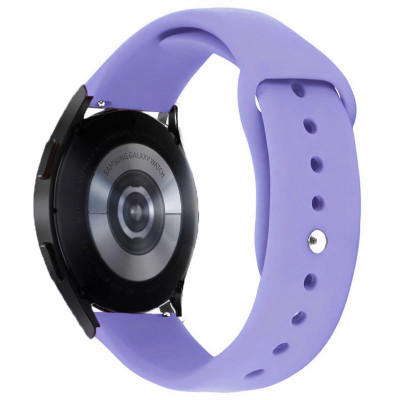 Силіконовий ремінець Sport для Smart Watch 20mm Бузковий / Light Elegant Purple