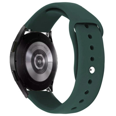 Силіконовий ремінець Sport для Smart Watch 20mm Зелений / Forest green