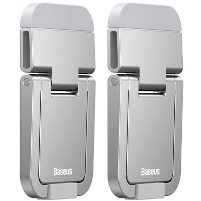 Підставка для ноутбуку Baseus Slim Laptop Kickstand (2шт) (LUZC00001) Silver