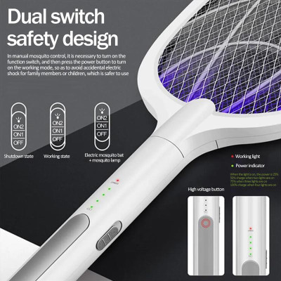 Пастка для комах з UV підсвічуванням WD-947 Rechargeable 1200 mAh White Пастка для комах з UV підсвічуванням WD-947 Rechargeable 1200 mAh White