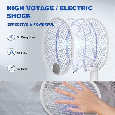 Пастка для комах з UV підсвічуванням WD-956 Rechargeable 1200 mAh White