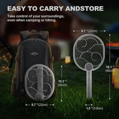 Пастка для комах з UV підсвічуванням WD-956 Rechargeable 1200 mAh White