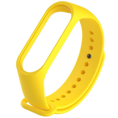 Силіконовий ремінець для Xiaomi Mi Band 3/4 Жовтий / Yellow