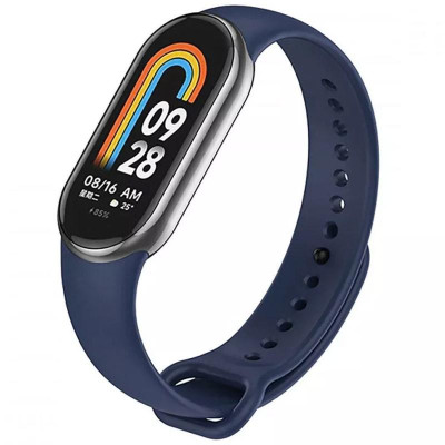 Силіконовий ремінець для Xiaomi Mi Band 8/9/10 Темно-синій / Midnight blue
