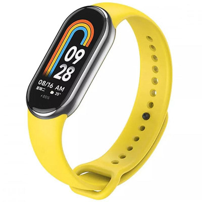 Силіконовий ремінець для Xiaomi Mi Band 8/9/10 Жовтий / Yellow