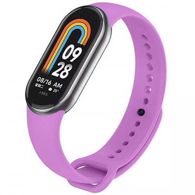 Силіконовий ремінець для Xiaomi Mi Band 8/9/10 Фіолетовий / Purple