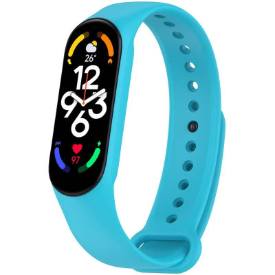 Силіконовий ремінець для Xiaomi Mi Band 7/6/5 Бірюзовий / Marine Green