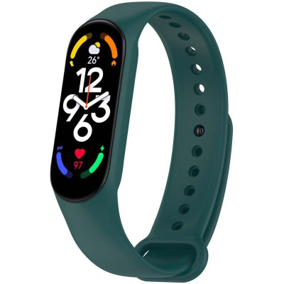 Силіконовий ремінець для Xiaomi Mi Band 7/6/5 Зелений / Pine green