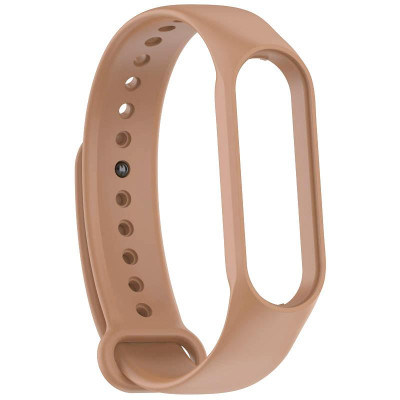 Силіконовий ремінець для Xiaomi Mi Band 7/6/5 Коричневий / Light Brown