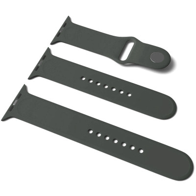 Силіконовий ремінець для Apple Watch Sport Band 42(ser.1-3)/44/45/46/49mm (S/M & M/L) 3pcs Зелений / Olive