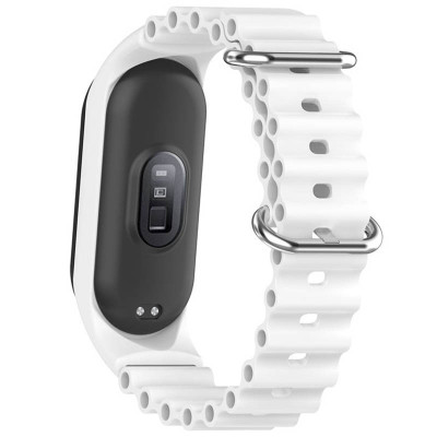 Ремінець Ocean Band для Xiaomi Mi Band 3/4/5/6/7 Білий / White