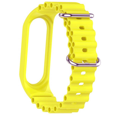 Ремінець Ocean Band для Xiaomi Mi Band 3/4/5/6/7 Жовтий / Flash